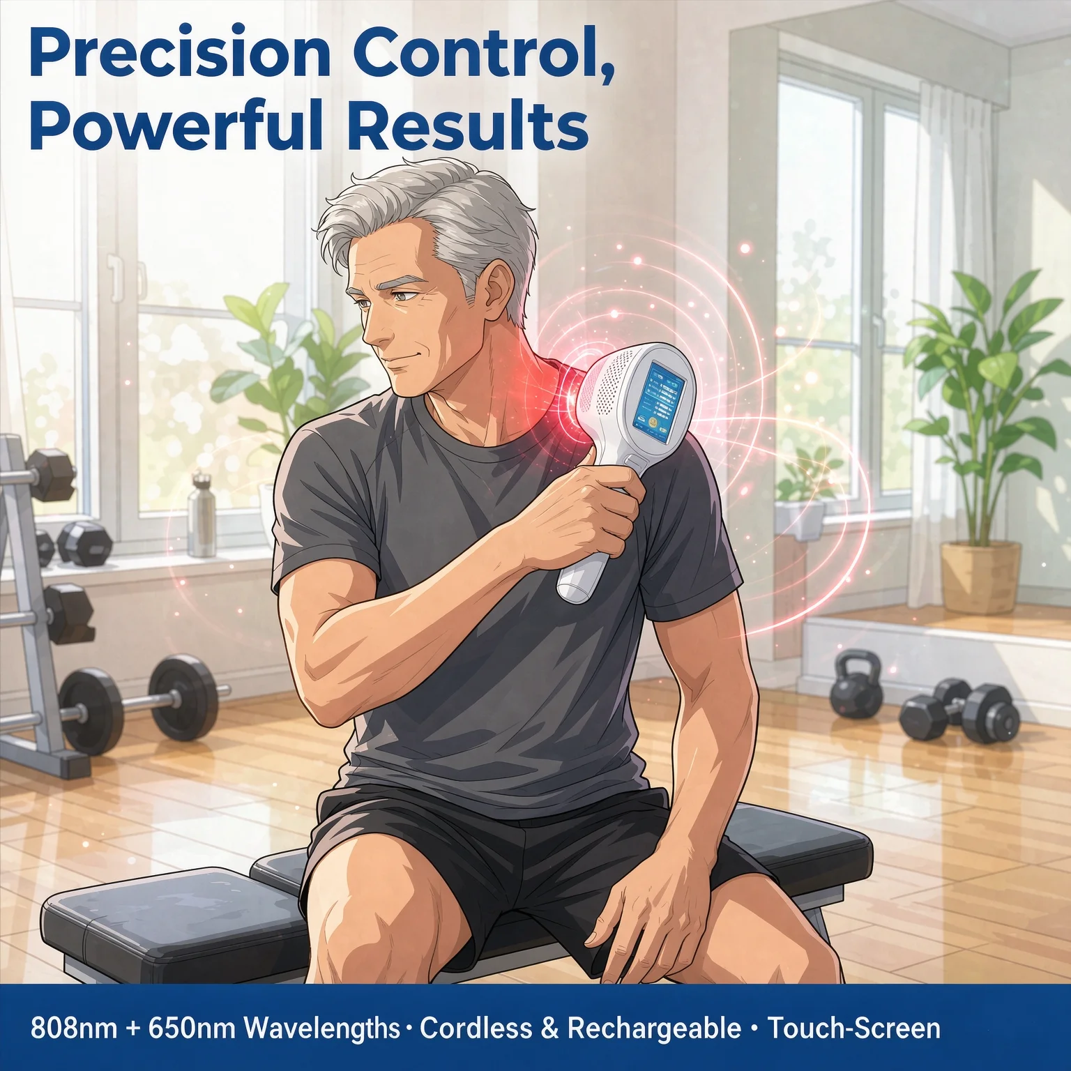 Spinal Disc Laser Therapy with Adjustable Frequency for Hip Labral Tear Herniated Disc Disc Bulge Sore Lower Back