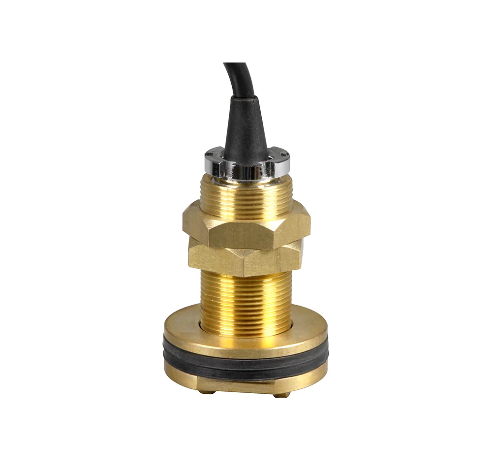 A-TD25-T Boat Transducer Fishfinder 6Pin Bronze Depth Transducer with Temperature For ONWA KM-8C KM-8M KM-12M KM-12X