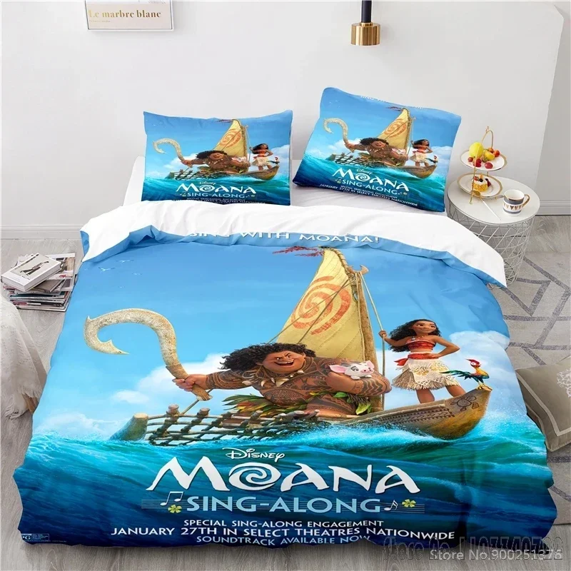 3D Printed Moana  Cartoon Duvet Cover Set HD Comforter Cover for Kids Bedding Sets Bedclothes Bedroom Decor