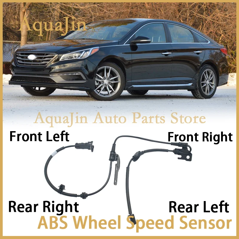 

Front Rear Left Right ABS Wheel Speed Sensor For Hyundai Sonata i45 LF 2015 2016 2017 1.6 2.0L 2.4L 59810-C1000 59830-C1000 OEM