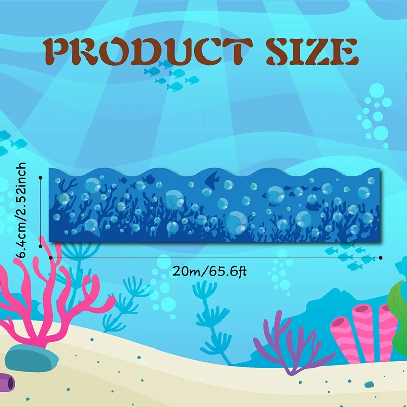 نمط فقاعة لوحة إعلانات زرقاء ، حدود ، ديكور السبورة رائعتين ، مكتب ، غرفة ، 20 متر