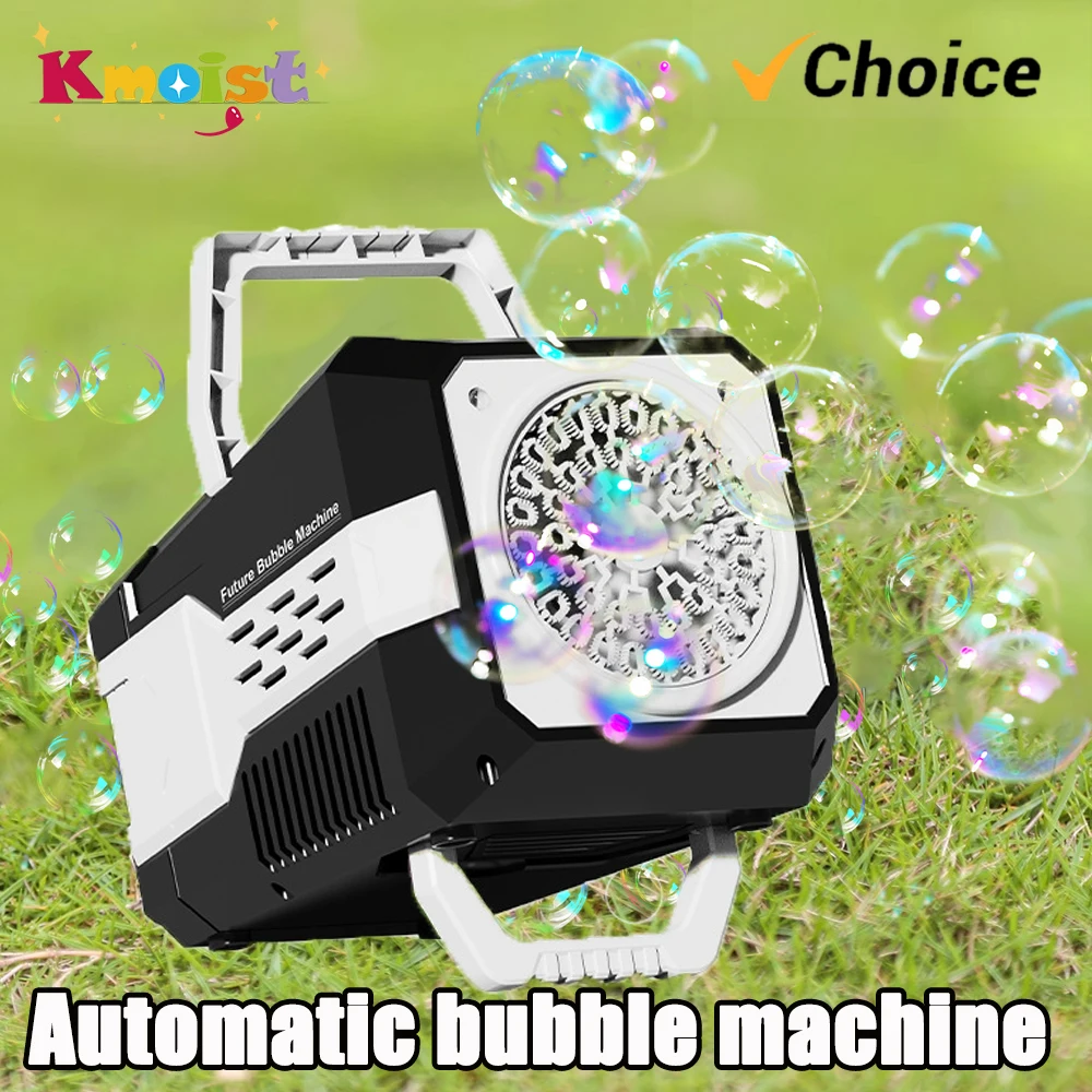 2025 Nieuwste Hand-hold Bubble Toy Machine Flash Elektrische Outdoor Party Games Automatische Kleurrijke Bubbles Machine Speelgoed voor kinderen