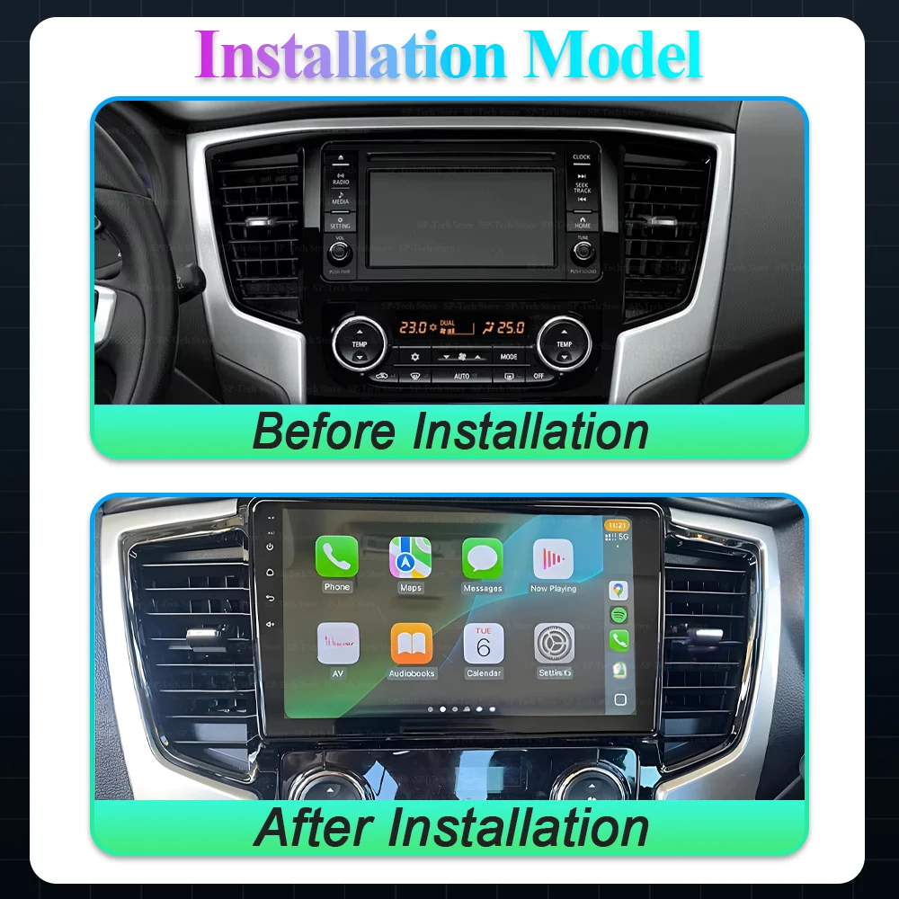 Android 16 Car Radio For Mitsubishi L200 5 Triton 2018-2021 Multimedia Video Player Gps navigation Mirror Link Touch Screen 5g