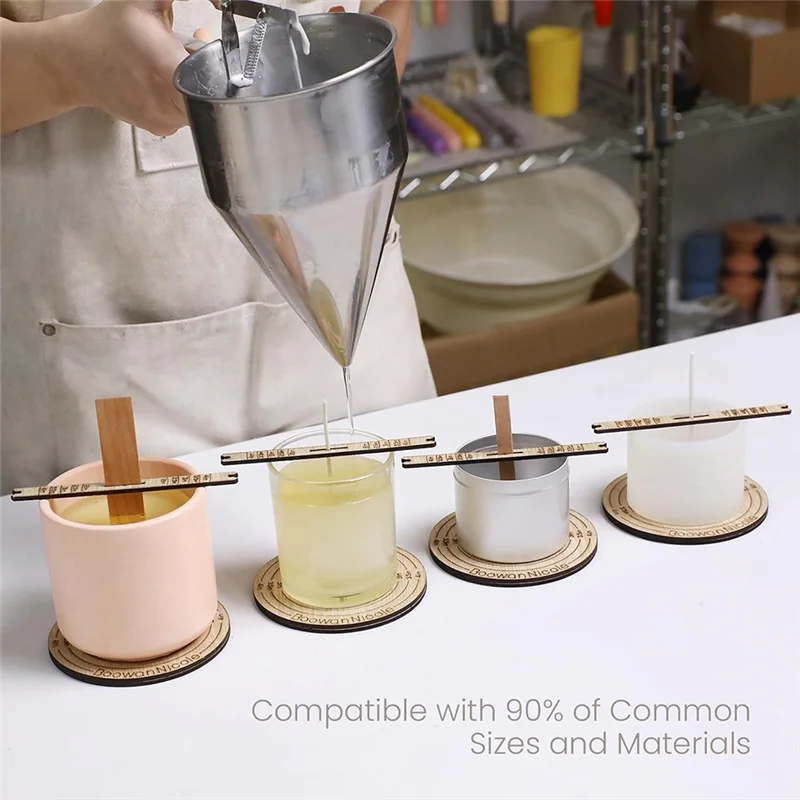 RALCA-Wick Centering Setter Tool Wick Candle Jars For Candle Making, Suitable For Most Candle Jars And Refill Sizes