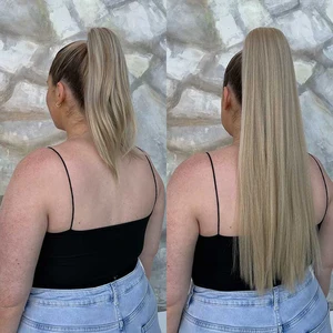 34 platziertes synthetisches Haar Rabber Hair Extension Clipe in falsche Wags Blady Wagr bestellen das lange Bremssofbuch 10 Hauptverkäufe Lisa Blonde Perücken - №1