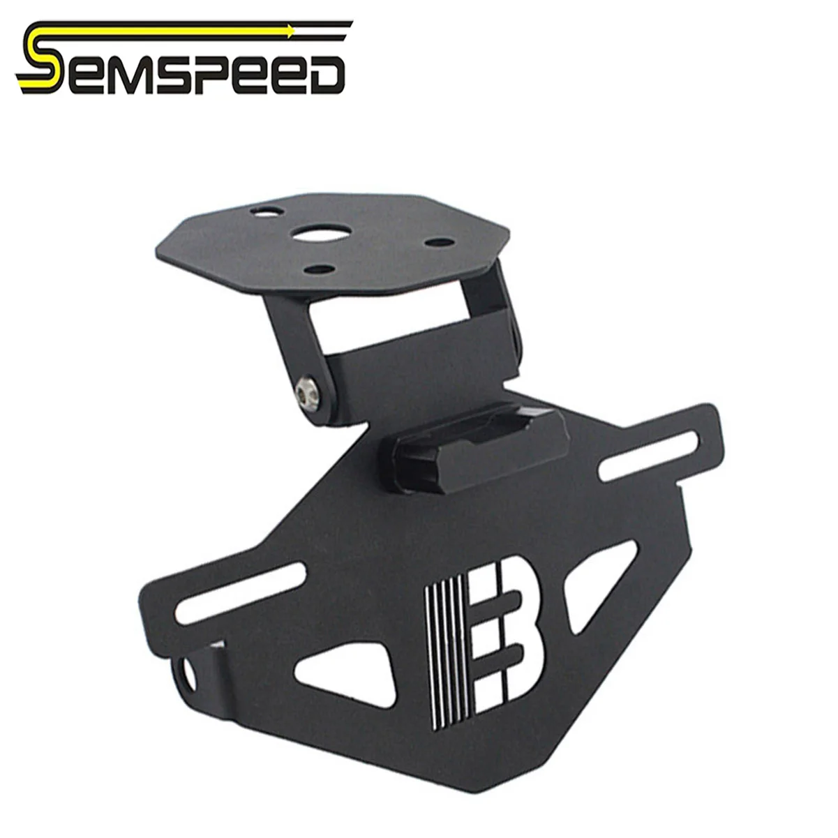 Semspeed For CFMOTO 450SR 2022 2023 Adjustable Fender Eliminator License Plate Holder Rear License Bracket w/ Turn Signal Light