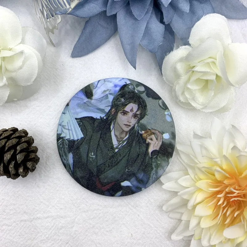 Anime The Scum Villain’s Self-Saving System Peripheral Brooch Figure Shen Qingqiu Luo Binghe Cute Pins Bag Accessories Gifts