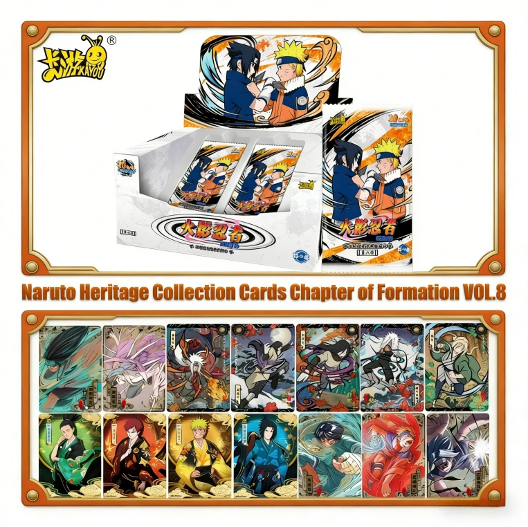 KAYOU Authentic Naruto Heritage 8th Array Chapter Anime Trading Cards Genuine Rare SE BP ASP Premium Ninja Anime Collectibles