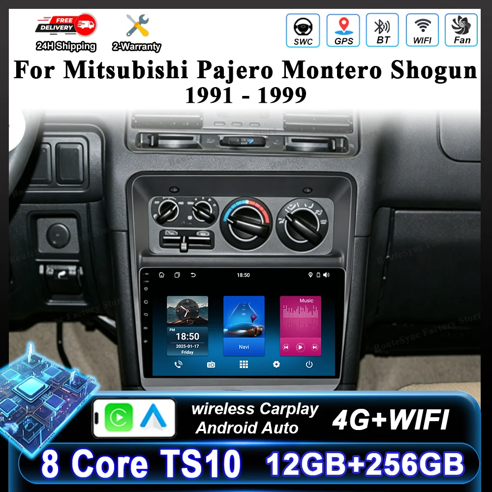 

Android 16 Car DVD For Mitsubishi Pajero Montero Shogun 1991 -1999 Auto GPS Navigation Carplay Multimedia Video Player WiFi 4G