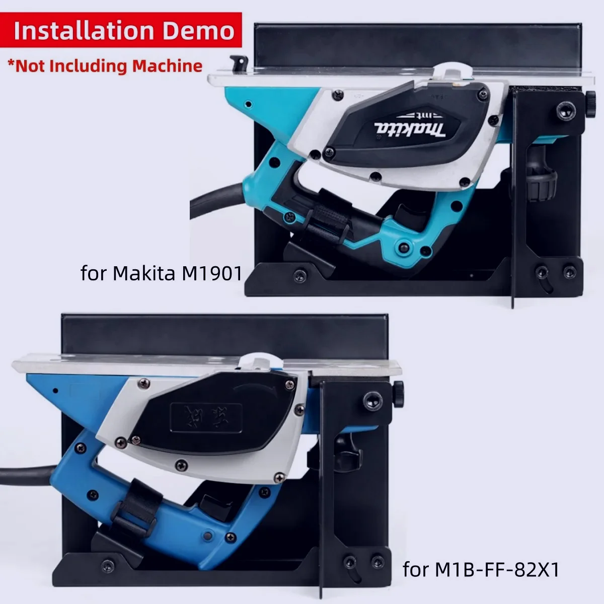 Stojak do strugarki stolarskiej, praktyczny, domowy, montowany na stelażu, stalowy - uchwyt, odwrócony wspornik do strugarki elektrycznej