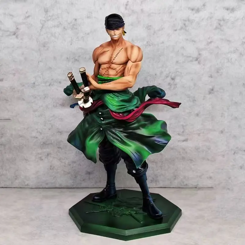 Figura de PVC de Roronoa Zoro, Versión Montaña Dorada, Decoración de Escritorio de Anime, Modelo Coleccionable de Moda, Regalo para Fans de One Piece