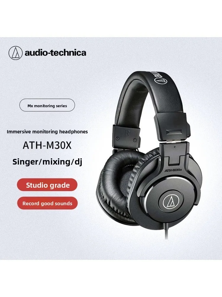 Audio-Technica ATH-M30x Closed-Back Over-Ear Monitoring Headphones