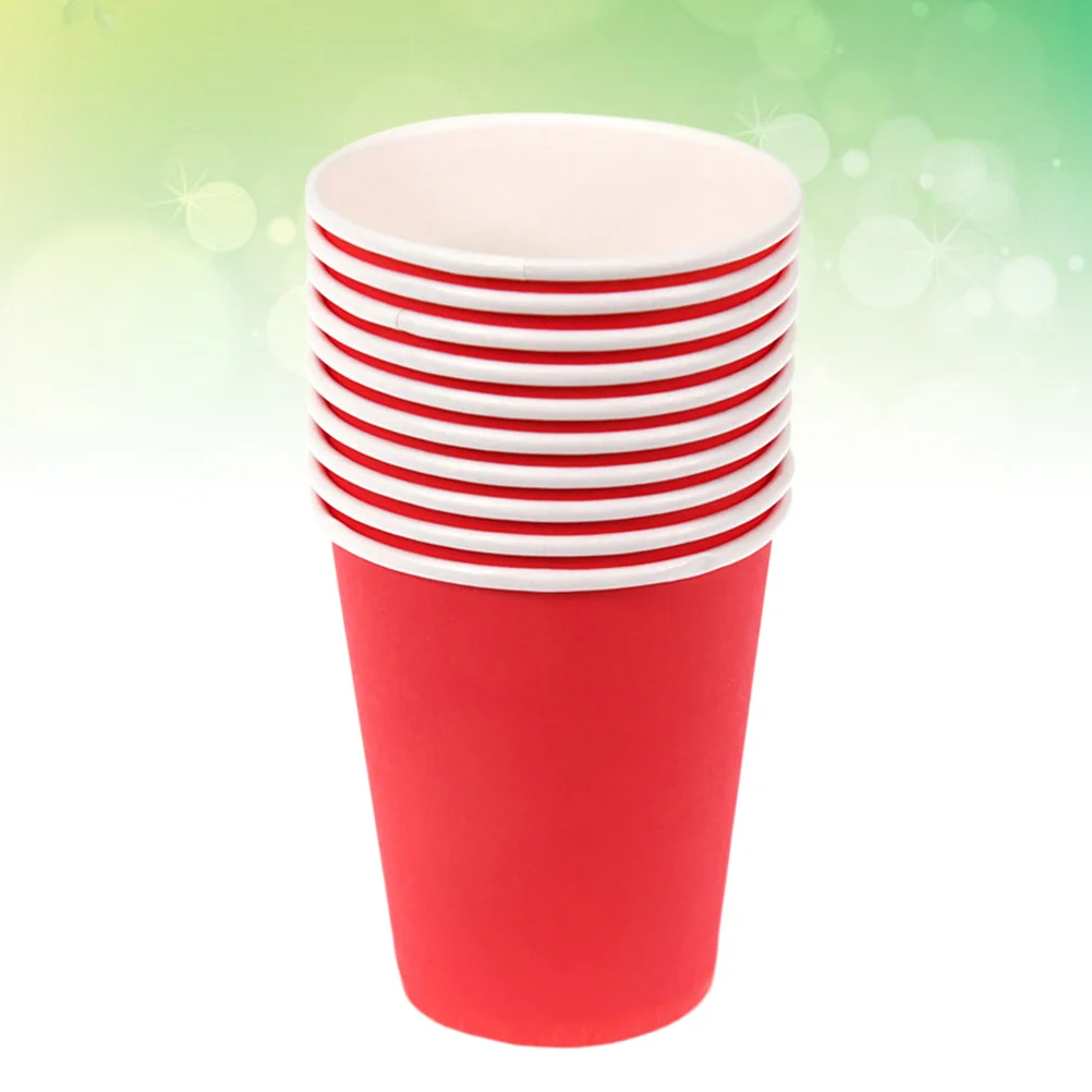 Gobelets en papier épais colorés, 50 pièces, environnement sûr, matériel artisanal fait à la main pour enfants, décoration de fête de maternelle, jetables