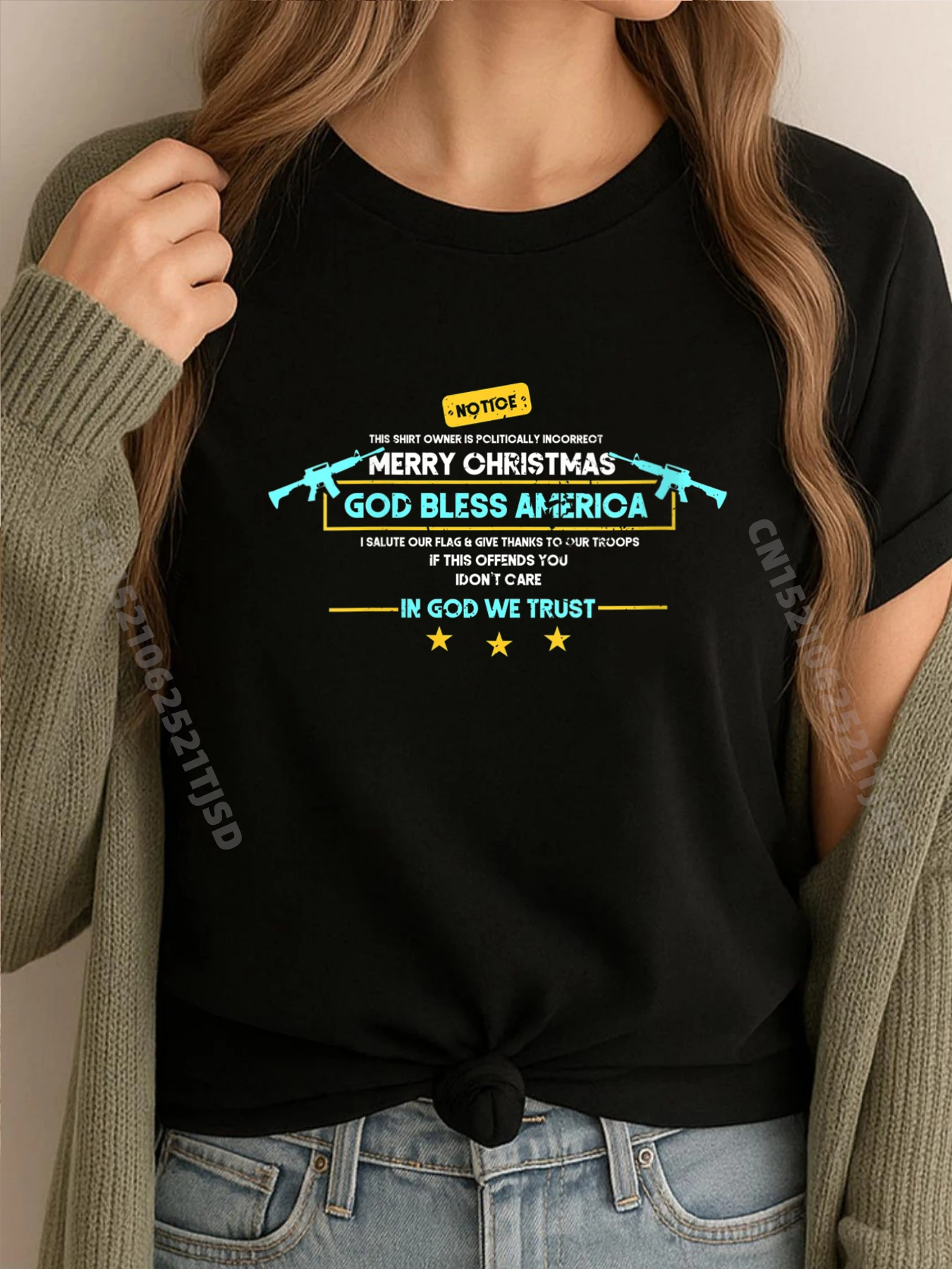 

Женская роскошная одежда I Am Politically Incorrect I Say Merry Christmas, мужские забавные подарки, эстетичная футболка в стиле ретро