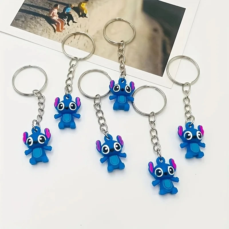 10pcs mickey stitch mouse Key chains, for handmade crafts, keys, bag decorations, clothing accessories，diy accessories，gifts view 2