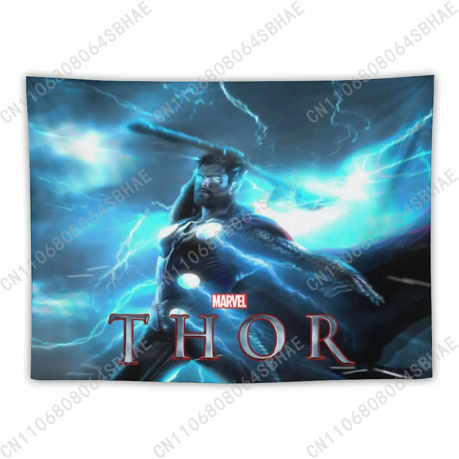 

Marvel Thunder Custom Photo Wall Tapestry Personalized Blanket Wall Hanging Bedroom Living Room Birthday Gift Cosplay