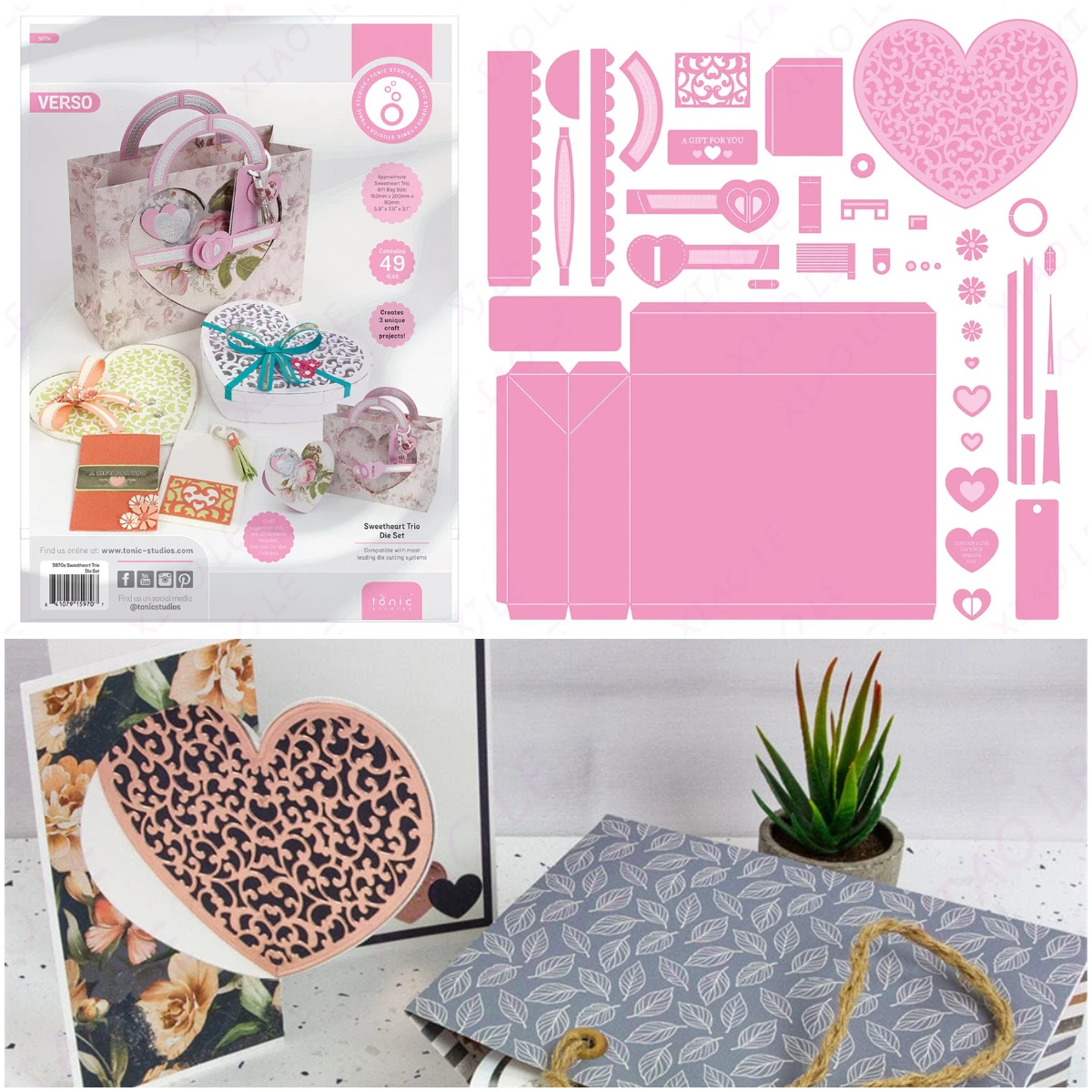 

New Sweetheart Trio Die Set Metal Cutting Dies For DIY Scrapbooking Paper Card Making Decorative Handcraft Photo Album Crafts