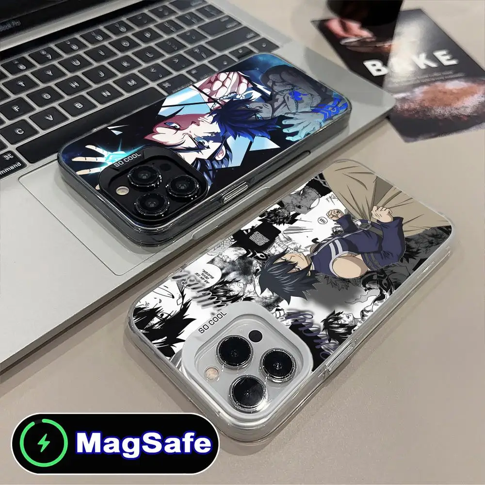 

Роскошный полупрозрачный цветной чехол Fairy Tail Gray для iPhone 17 16 15 14 13 12 11 Air Pro Max Plus с MagSafe