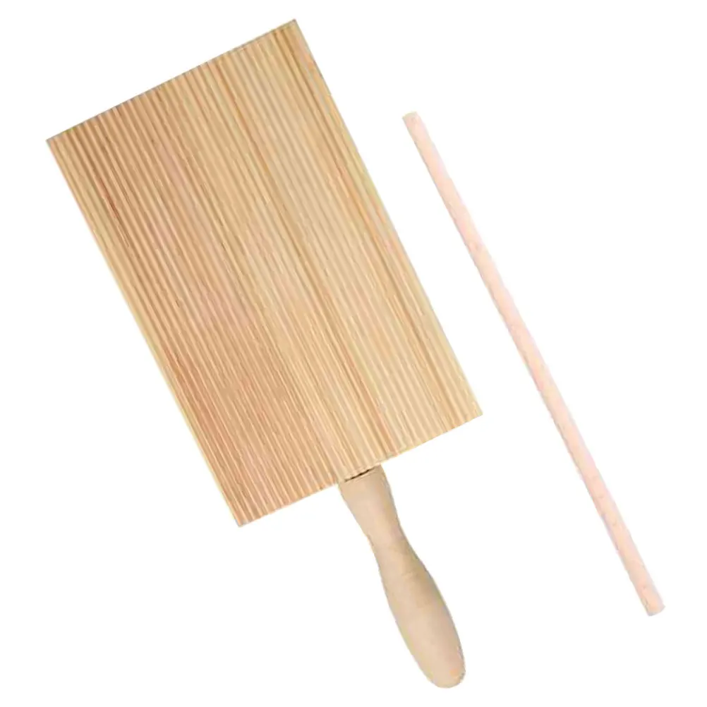1 مجموعة من صناع Gnocchi مقاومة للاهتراء لوح خشبي عصا لصنع العجين المعكرونة أدوات مطبخ طقم مجداف Gnocchi المنزلية
