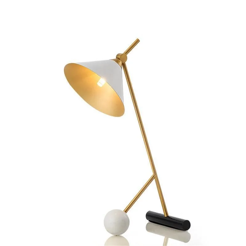 Creative marble model room bedroom bedside desk studio desk lamp y