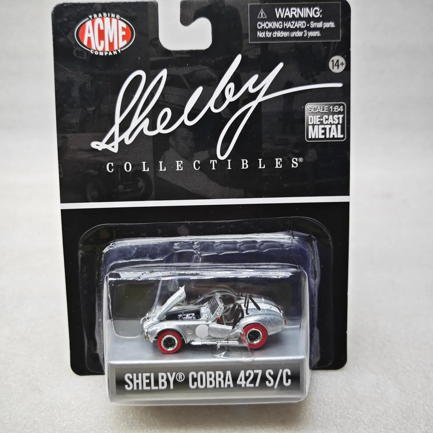 

ACME 1:64 SHELBY COBRA Shelby Cobra 427 S/C Clearcoat Red Wheel SC-705-M Diecast Alloy Car Model Collectible Gift