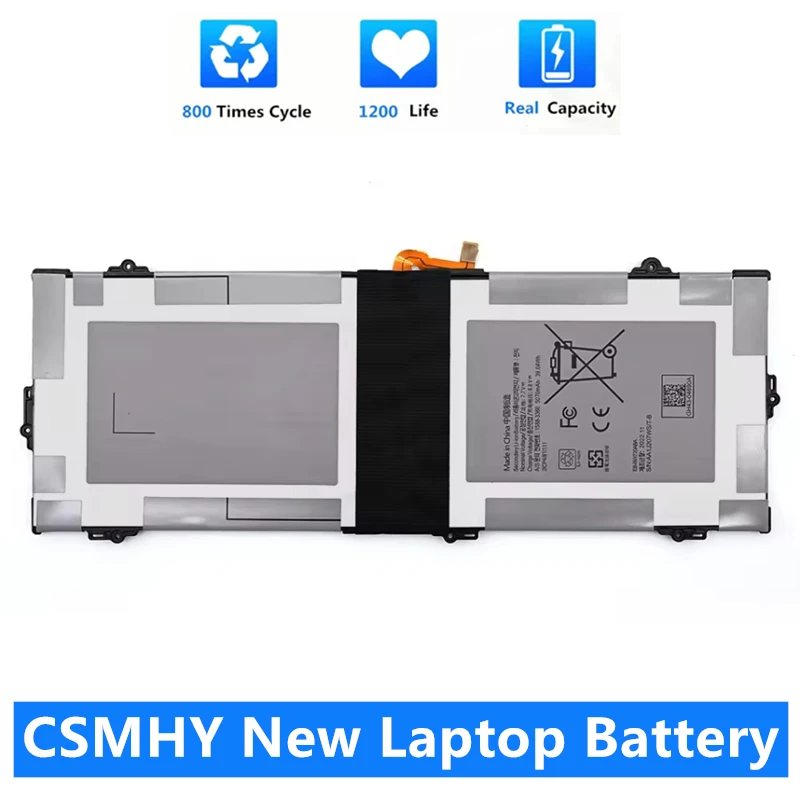 

CSMHY EB-BW720ABA Battery For Samsung Galaxy Book 12 Chromebook 4 4+ XE310XBA XE350XBA XE520QAB V2 XE521QAB XE525QBB BW720ABE