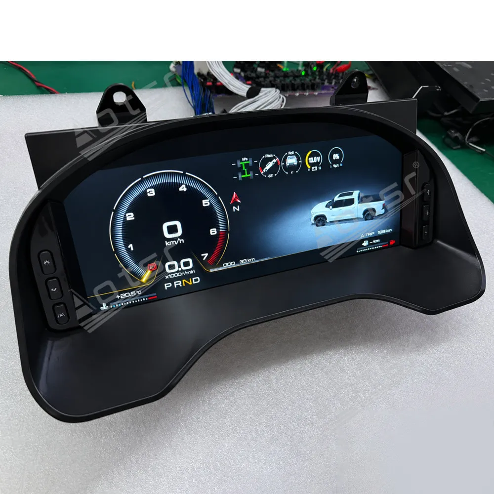 LCD Digital Dashboard Panel For Toyota Tundra 2014‑2020 Virtual Instrument Cluster Cockpit Speedometer Multimedia Tachometer