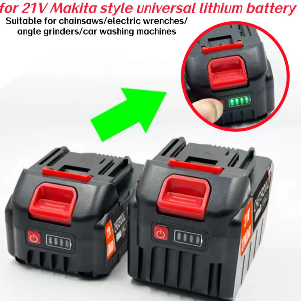

18V/21V 3000mAh/6000mAh/9000mAh Rechargeable Lithium Battery 18650 High-current High Discharge Replace for Cordless Screwdriver
