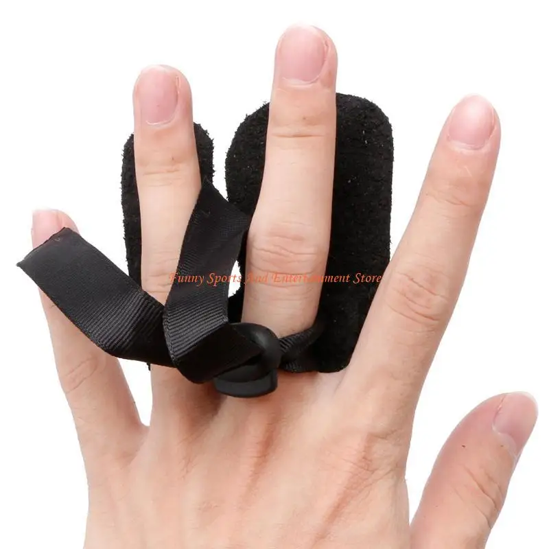 C4DE جلد البقر ثلاثة أصابع تبويب الحرس حامي قفاز الرماية الرماية الصيد القوس