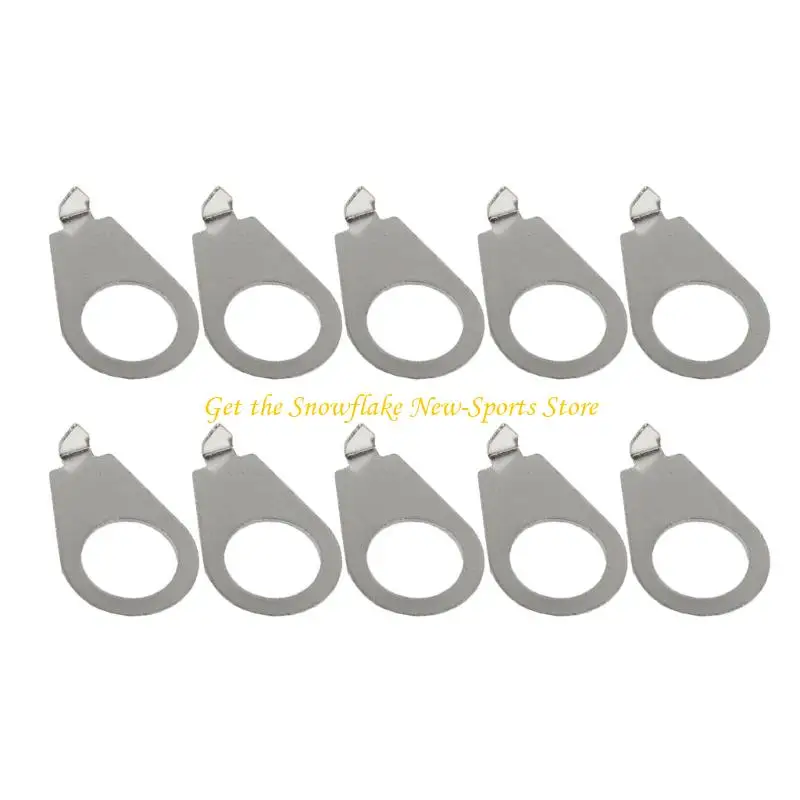 E56D Set of 10 Easy Installation Metal Tone Volumes Knob Markers for Long Lasting Use