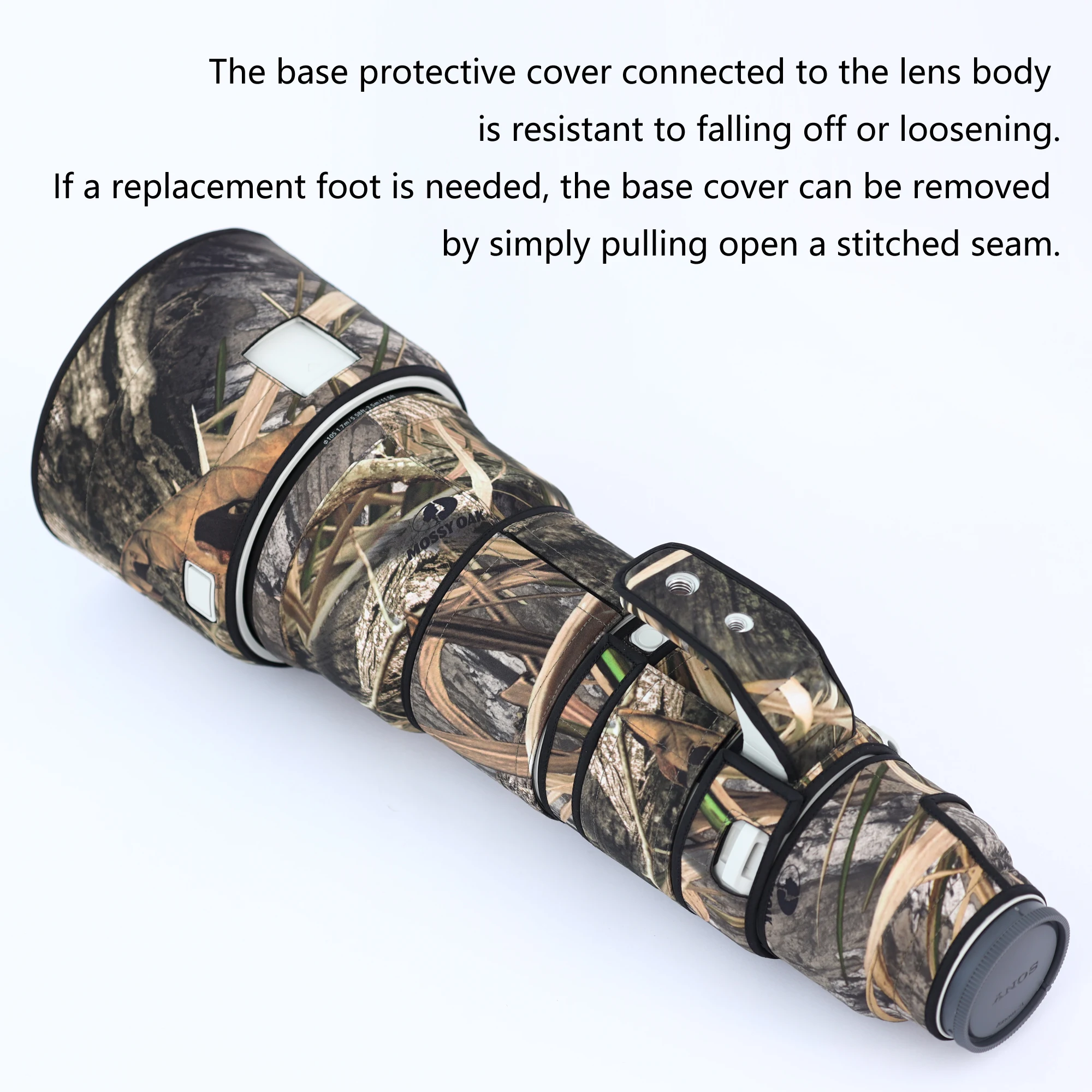 ROLANPRO Objektivmantel für Sony FE 400–800 mm F6,3–8 G OSS, wasserdichte, regensichere Objektivschutzhülle, Sony 400–800-Hülle, Regenschutz – Detail 3
