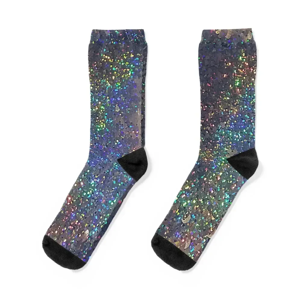 

Shimmer and Sparkle Socks happy cartoon luxury Women Socks Men's