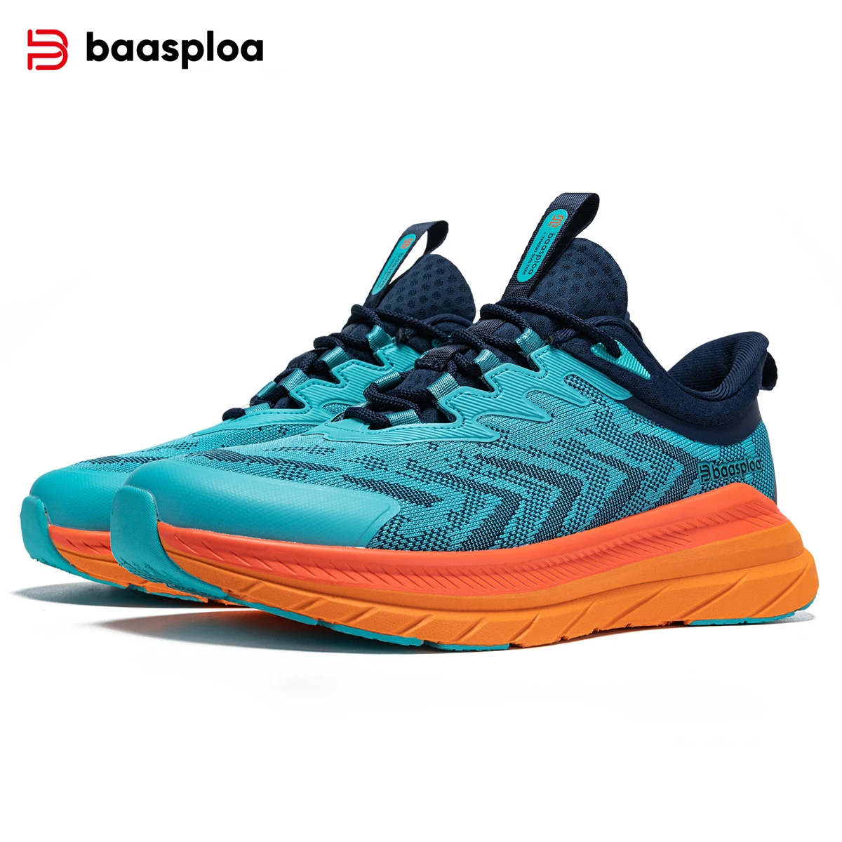 Baasploa New Men Running Shoes Outdoor Casual Mesh Breathable Shock-Proof Sneakers Male Fashion Fashion Original Sports Shoes