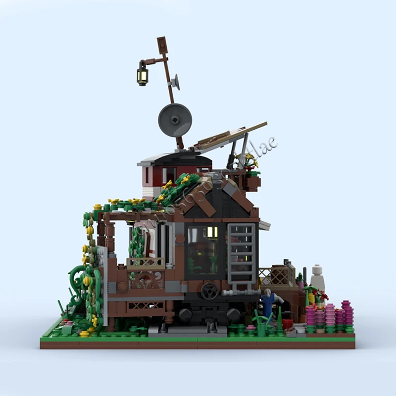 1330 pièces scène de rue de ville garde la voiture maison de fleurs MOC personnaliser modèle de bloc de construction modulaire bricolage assemblage jouet cadeau