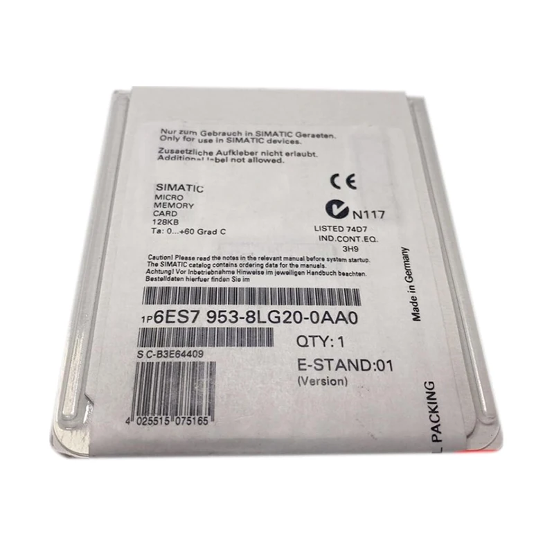 

Совершенно новый оригинальный программируемый контроллер карты памяти 6ES7 953-8LG20-0AA0 6ES7953-8LG20-0AA0