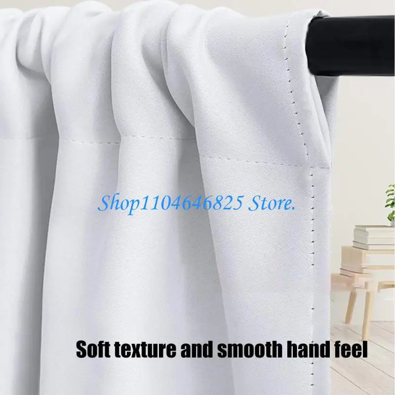 Small Short blackouts Curtain for Kitchen and Bathroom Window Thermals Fabric Rod Pocket