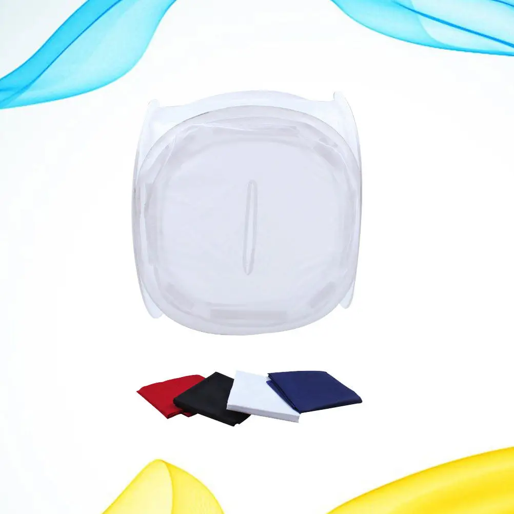 

1Pcs Foldable Photo Studio Tent Portable Lightweight Photography Box with 4 Color Backdrops Black Red 40Cm for Home