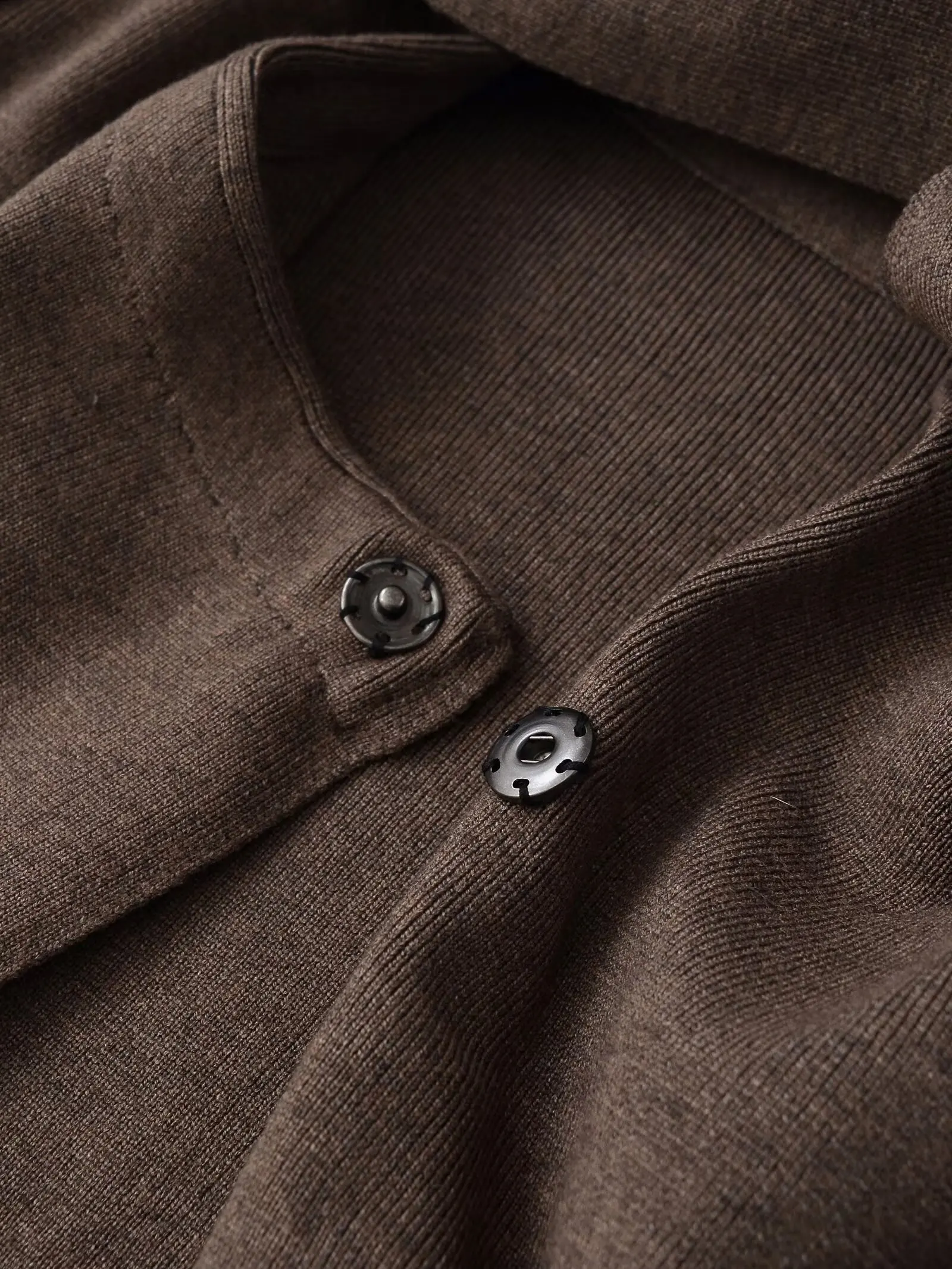 Jenny&Dave Giacca da donna Abbigliamento donna Nordic Minimalista Caffè Mantello Giacca lavorata a maglia Donna Top Cappotto maglione dal design asimmetrico