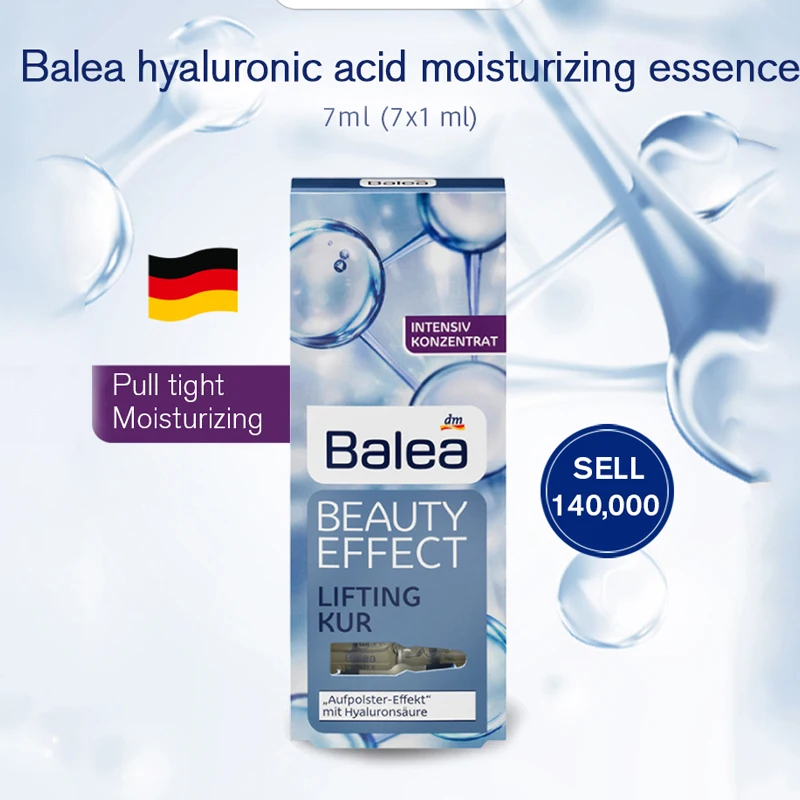 German Balea Hyaluronic Acid Essence Ampoule Repair Facial Lifting Firming Moisturizing Anti-Wrinkle Whitening Skin Care