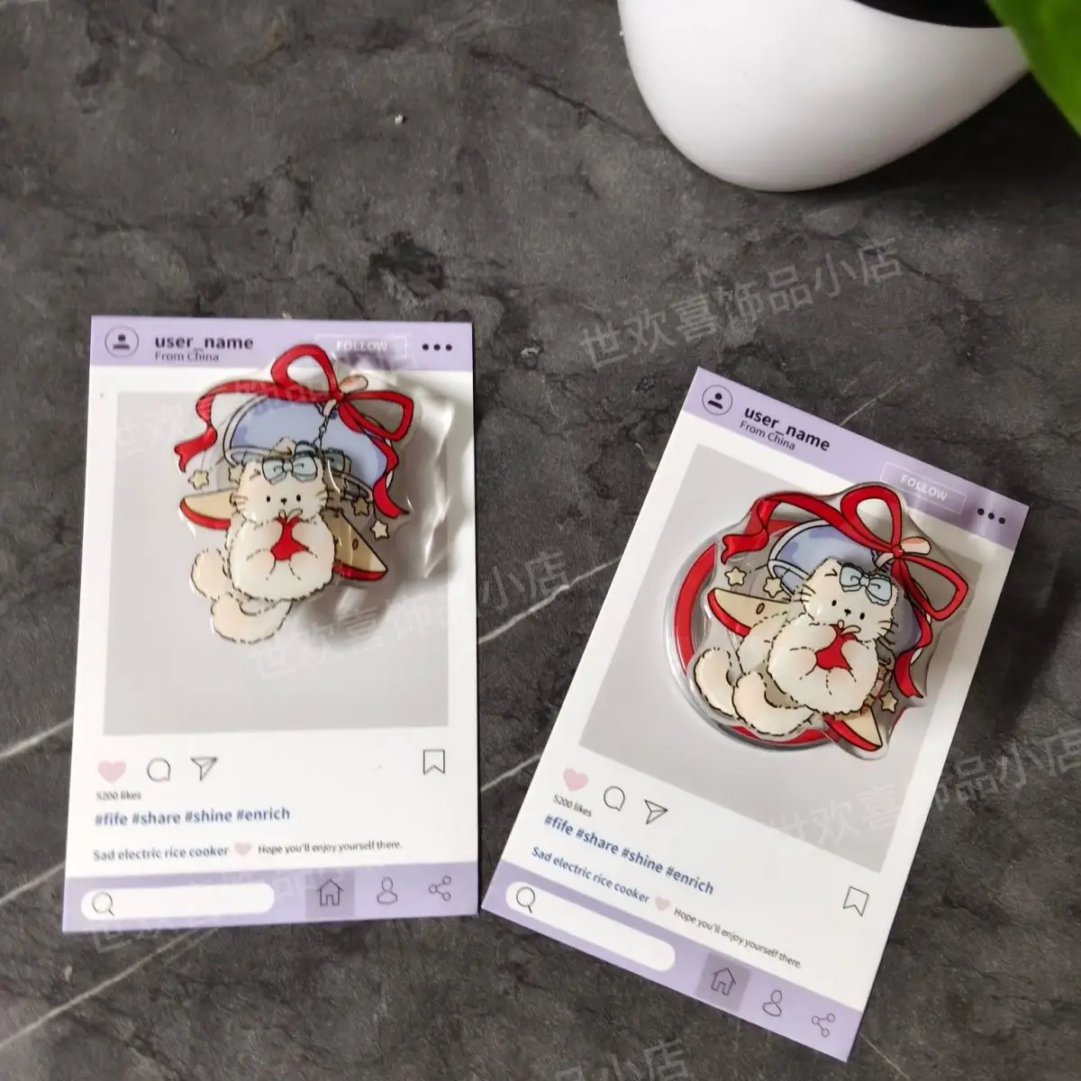 

Новый корейский мультфильм, милый забавный красный бант, вращающийся кот, подушка безопасности для телефона или магнитный держатель, подставка, регулируемый телескопический кронштейн Tok