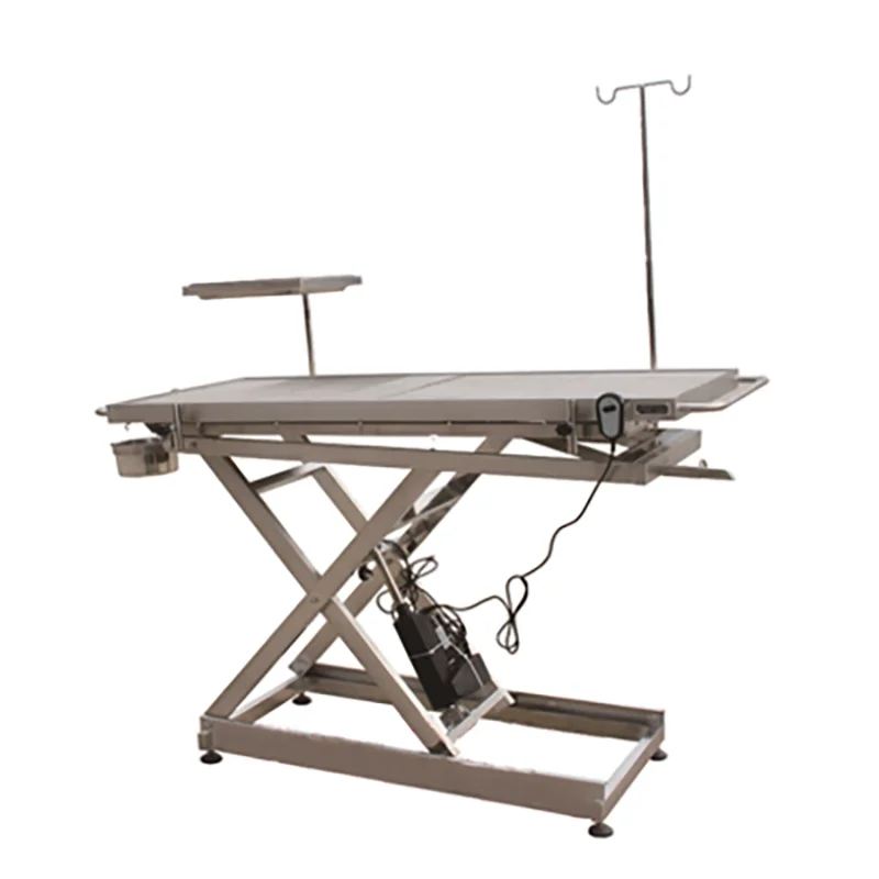 

Veterinary Vet Pet Operated Bed Adjustable Stainless Steel Operating Table Electrically Surgical Operation Table