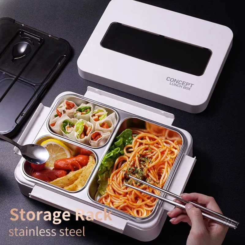 316L Stainless Steel Lunch Box, Microwave Safe Meal Container for Office Workers, Adult Meal Box with Sealed Design