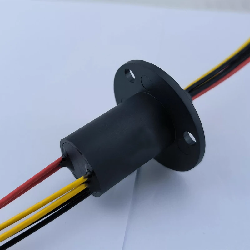 1 UNIDADE Anel Coletor (Slip Ring) 0-240V 20A 2/3 Canais com Fio AWG17, Velocidade Máxima de Rotação de 150 RPM para Câmeras Dome de Alta Velocidade/Unidades Pan-Tilt