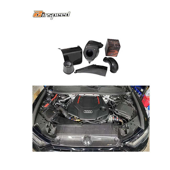 

Airspeed Original Design Style 100% Dry Carbon Fiber Cold Air Intake System for AUDI A6 A7 C8 3.0T 2018-UP