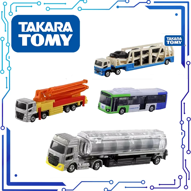 10CM TOMY Tomica Simulation Alloy Lorry Model Children Toy Gift Present Decoaation For Kid Transport Boxed Original Ins Assembly