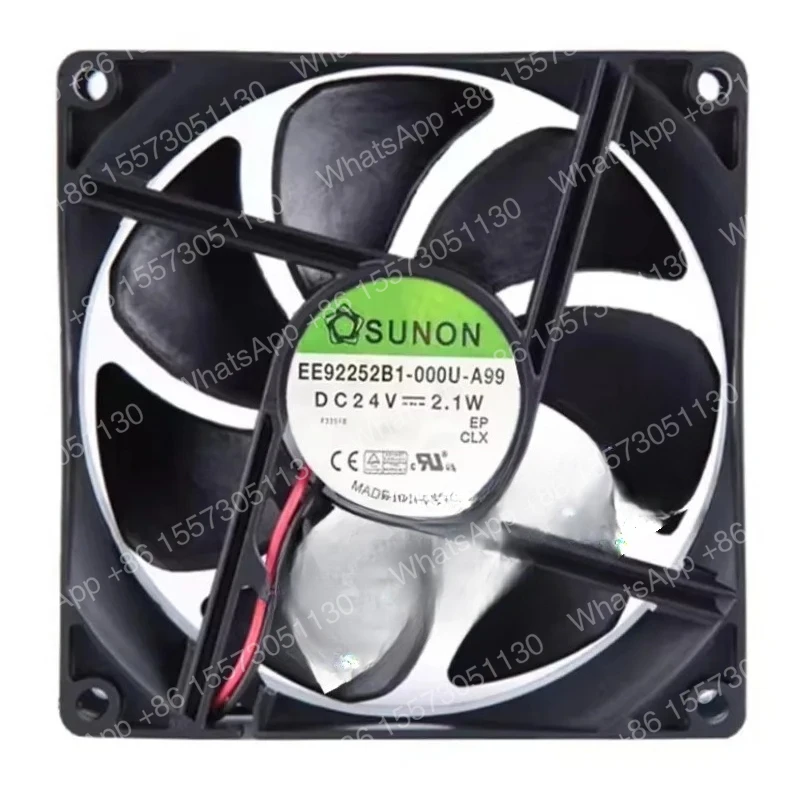 Nuevo ventilador de refrigeración para SUNON EE92252B1-000U-A99, 24V, 2,1 W, ventilador de refrigeración con convertidor de frecuencia, 9CM, 92x92x25mm, 5 uds.
