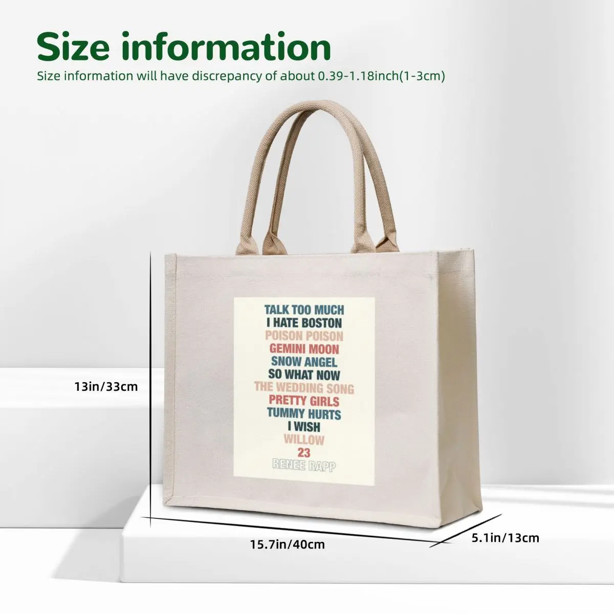 Renee Rapp Snow Angel Album Tote Bag great bag canvas tote bags tote bag canvas