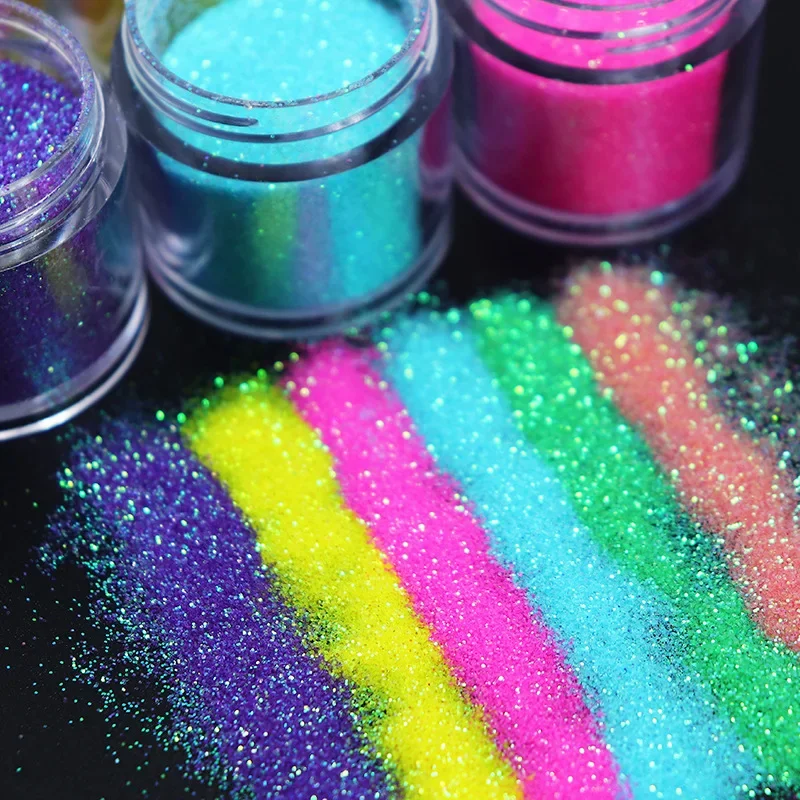 Icey Beauty 10ml Nail Glitter Colorful Polarized Nail Art Glitter Sea Salt Colored Nail Powder Decoration