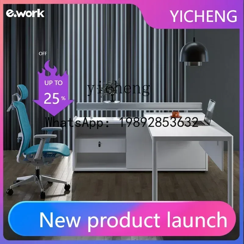 T20-Simple Office Furniture Executive Desk President Office Desk Company White Manager Desk