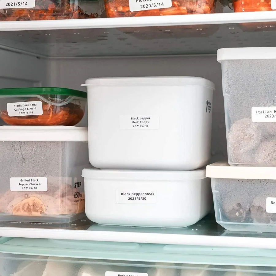 D30ポータブルサーマルラベルメーカー用粘着ラベル 1 2 X2 1 4 14mm X 60mm 110ラベルロール D30サーマル印刷ラベル用紙 3